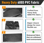 48 Inch Zippered Rigging Sleeve | Heavy Duty 600D Waterproof Marine Cable - Image 4