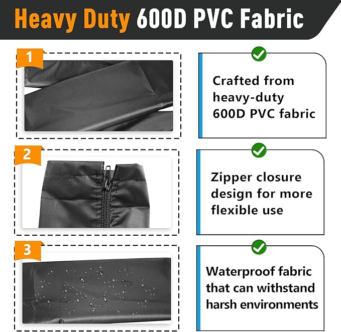 48 Inch Zippered Rigging Sleeve | Heavy Duty 600D Waterproof Marine Cable - Image 4