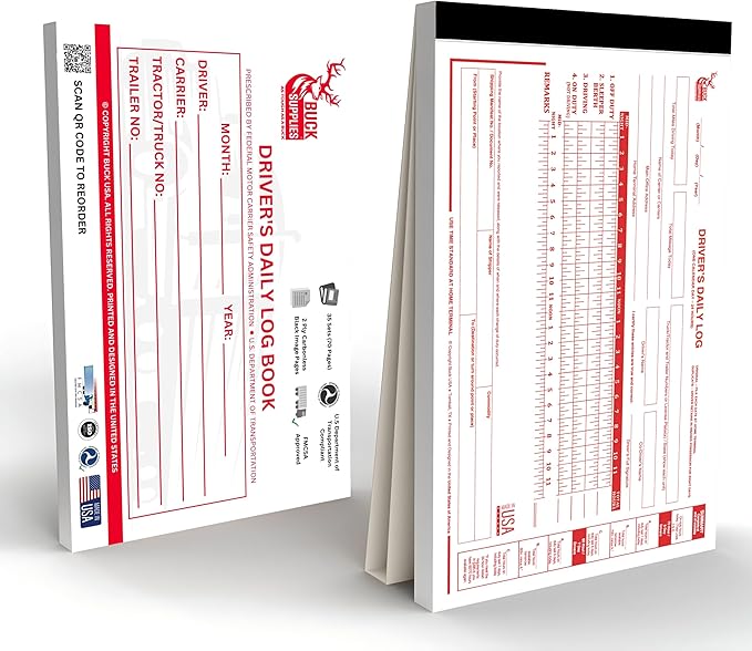 10 Pack Driver Daily Log Books for Truck Drivers - Image 2