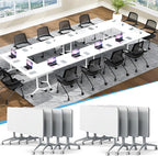 Conference Table, 55.1''Folding Conference Room Table by Unknown