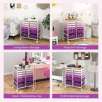 LDAILY 12 Drawer Rolling Storage Cart, Craft Cart Organizer on Wheels - Image 8