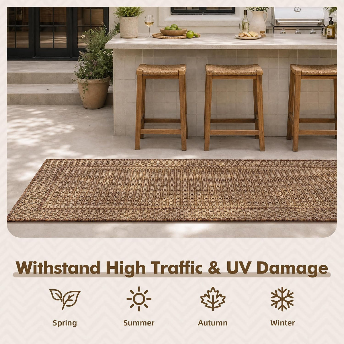 montvoo-2x6 ft indoor outdoor runner rugs for entryway showing dimensions