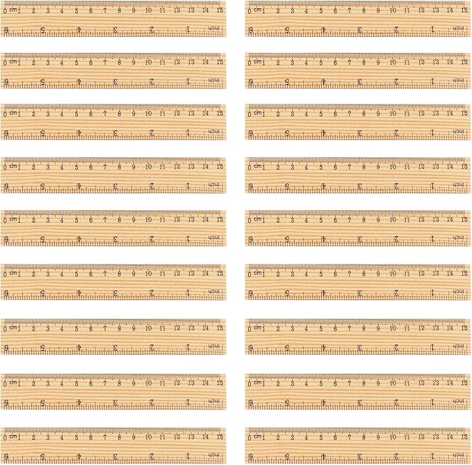 288 Packs Wooden Rulers, 6 Inch Double Sided Wood School Ruler - Image 2