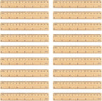 288 Packs Wooden Rulers, 6 Inch Double Sided Wood School Ruler - Image 2