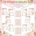TaoBary 160 Pcs Stationery Paper Set 50 Double Sided Stationery Papers - Image 2