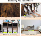 TQVAI Wood Literature Organizer, 27 Slots Hold 13500 Sheets A4 Papers, Wooden - Image 5