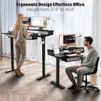 Kingant 40 x 24 Inch Electric Standing Desk - Image 3