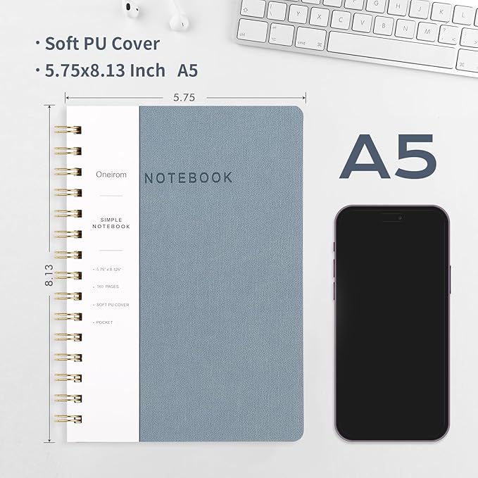 Spiral Notebook-5.75" x 8.125" College Ruled Journal - Image 2