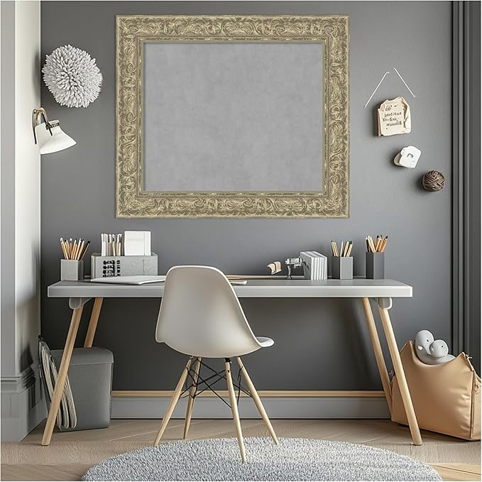 Amanti Art Silver Framed Magnetic Board 27x31 Medium Vision Board - Image 6
