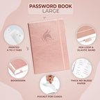 Clever Fox Password Book with alphabetical tabs. Internet Address Organizer - Image 2