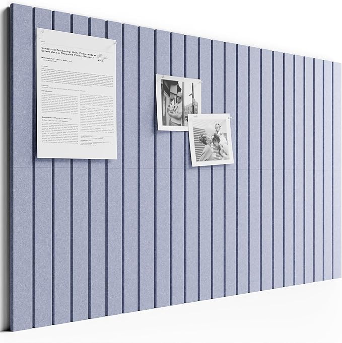 Bumusty Large Cork Board Alternative-36 x24 Felt Bulletin Board Tiles, by Bumusty