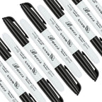Buecs Black Dry Erase Markers, Chisel tip, Dry-Erase Boards, School Office - Image 3