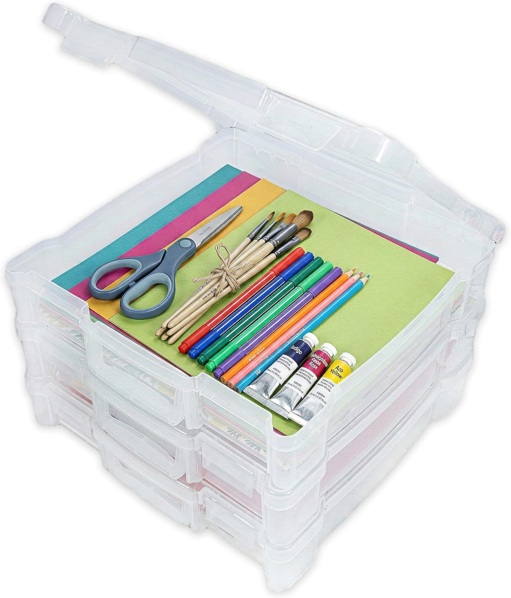 artbin 12 x 12 craft organizer with handle shown in use