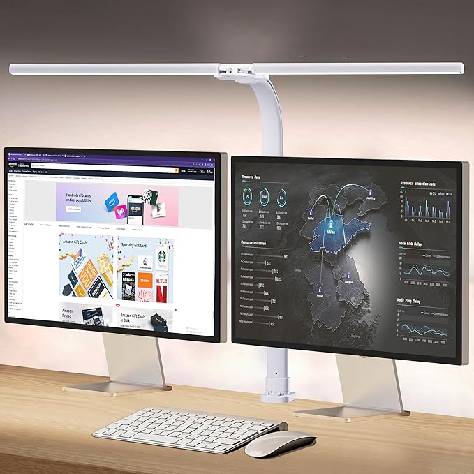 AKRRYR Led Desk Lamp for Home Office, 24W Bright Eye-Caring Desk Light by AKRRYR