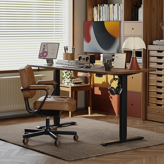 Agilestic Electric Standing Desk, 63 x 24 Inches Height Adjustable Desk - Image 3