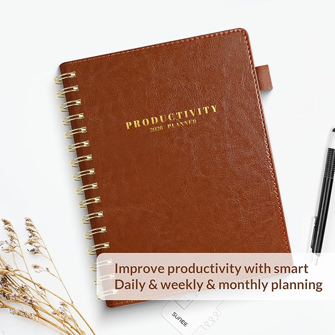 SUNEE 2026 Planner 5.9" x 8.3" – Dated Productivity Planner - Image 7
