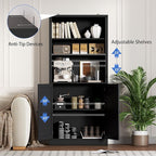 BORNOON 71.4" Tall Bookshelf - Image 5