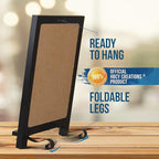 HBCY Creations Black Wooden Tabletop Chalkboard - Image 3