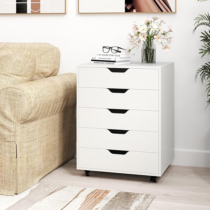 Giantex 5-Drawer Mobile Storage Cabinet - Image 8