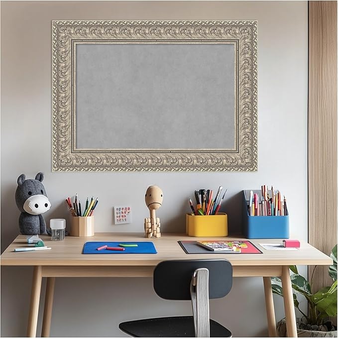 Amanti Art Silver Framed Magnetic Board 23x31 Medium Vision Board - Image 6