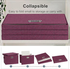 Graciadeco Large 17" 36 Quart Collapsible Stackable Storage Bins - Image 4