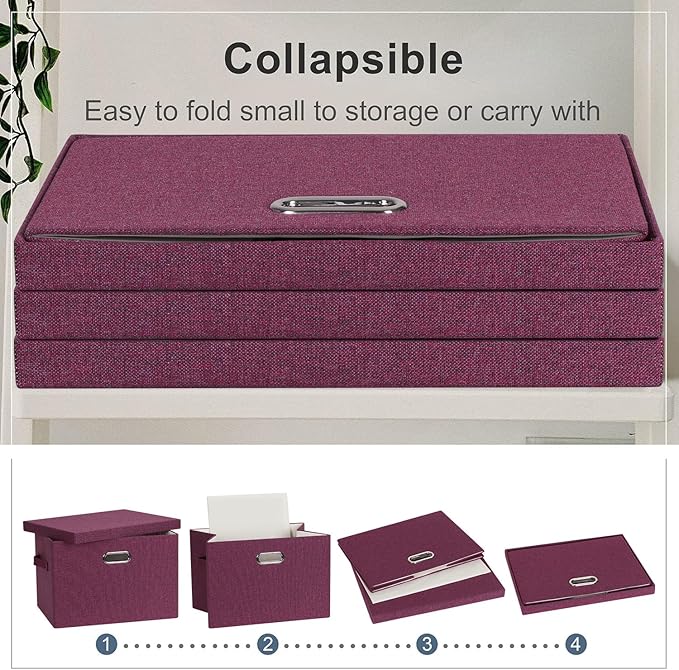 Graciadeco Large 17" 36 Quart Collapsible Stackable Storage Bins - Image 4