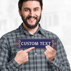 Custom Sign, Custom Street Sign, 11 Font Colors, 13 Font Styles, 4 Hole Options - Image 2