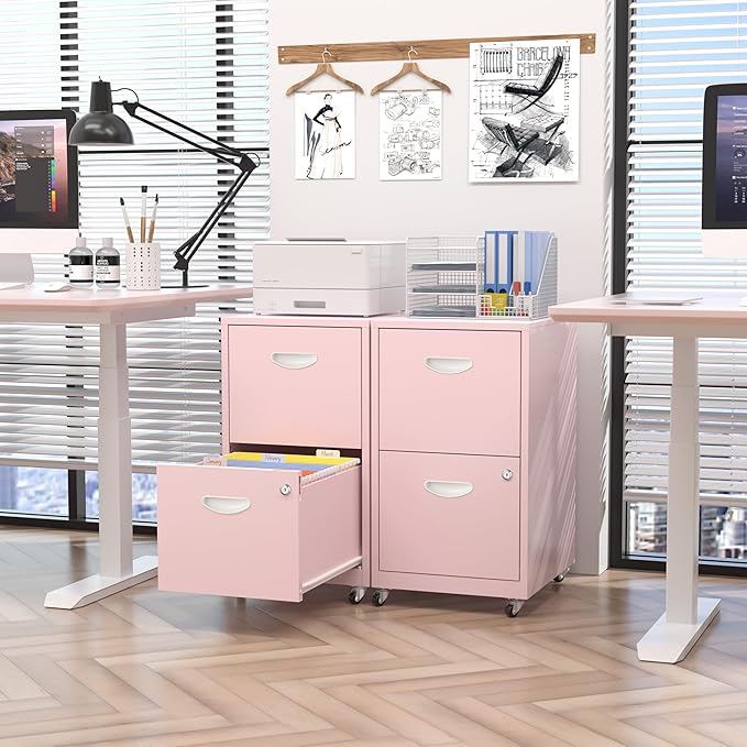 Kubohogar 2 Drawer Mobile File Cabinet - Image 2