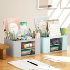 Marbrasse Pen Organizer with 2 Drawer, Desk Organizers and Accessories with 5 - Image 5