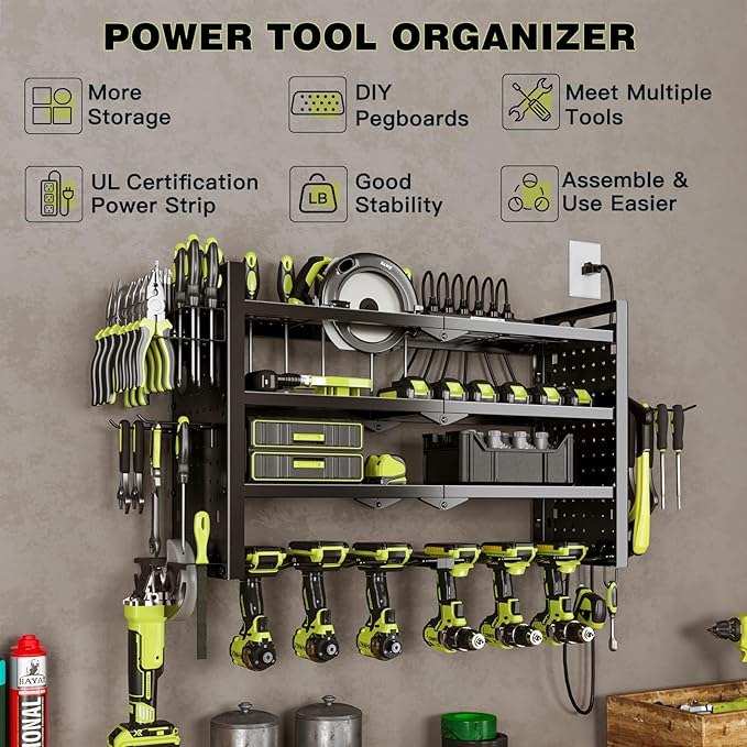 NattyDot Power Tool Organizer Wall Mount - Image 4