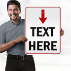 Custom Arrow, Custom Directional Sign, Arrow Down Sign, 18x24 Inches, 3M EGP - Image 2