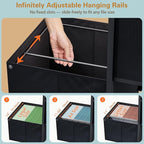 DreamDashio 51" H Tall Mobile File Cabinet, Rolling Printer Stand - Image 4