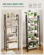 Hzuaneri Ladder Shelf, Bookshelf Bookcase, Freestanding Corner Storage Shelve - Image 6