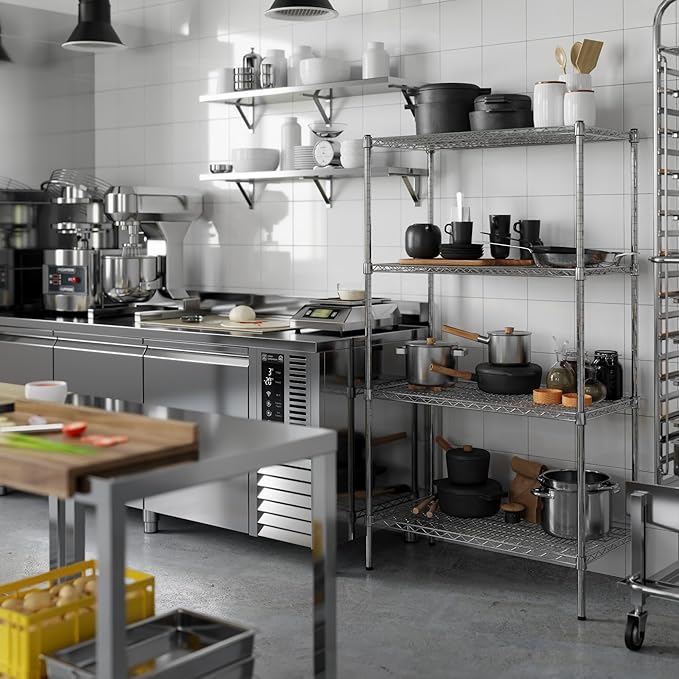 Regal Altair 18" Deep x 36" Wide x 64" Height Wire Shelving Kit | 4-Tier | NSF - Image 6