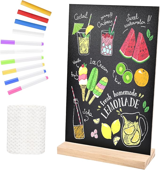 Bouiexye 1 Pack 8.1x12 in Chalkboard Signs by LooksForwardtoSeeingYou