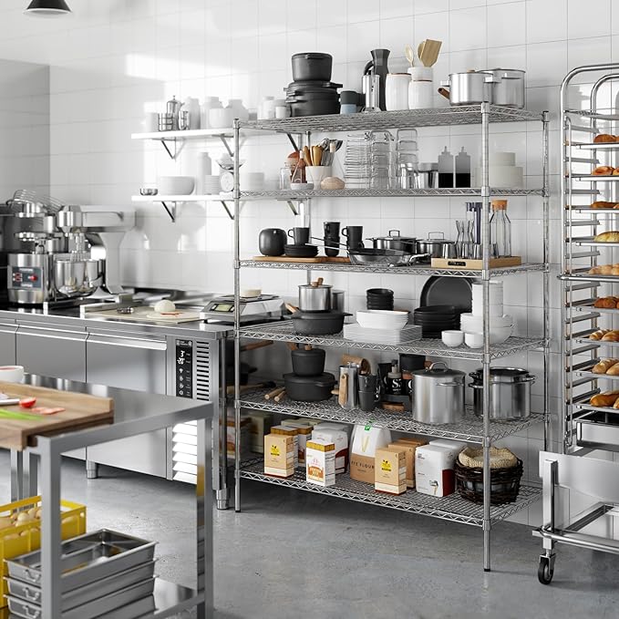 Regal Altair 24" Deep x 54" Wide x 74" Height Wire Shelving Kit | 6-Tier | NSF - Image 5