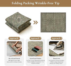 GENIMO 6x9 Area Rugs for Living Room, Machine Washable Non Slip Vintage Rugs - Image 9