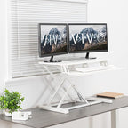 VIVO 32 inch Desk Converter, K Series, Height Adjustable Sit to Stand Riser - Image 9