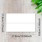 WTYONZEL 30 Pack Printable Name Tent Cards, 3.5"x 11" Blank Folding Paper - Image 2