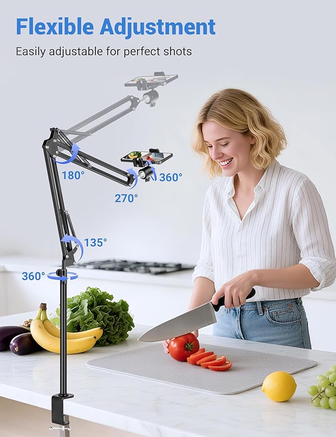 Evekea Overhead Camera Mount, Desk Camera Mount - Image 3
