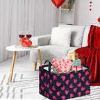 FUULOXE Rectangular Valentines Basket Storage Bin - Image 2