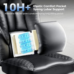 gtplayer big and tall gaming chair 400lbs heavy, side view