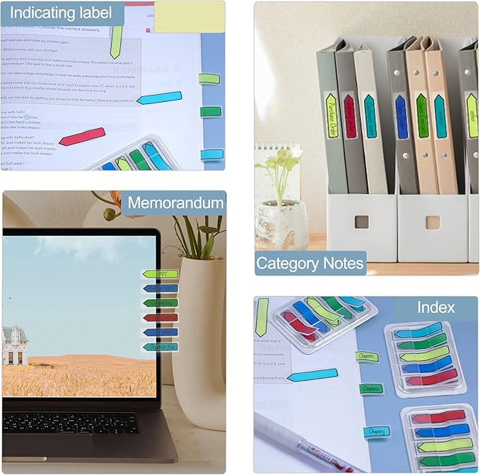Golcellia 3 X 300 Tablets, Transparent Sticky Notes, Page Markers, Book Tabs - Image 8