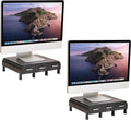 mind reader monitor stand, 3 storage drawers, desktop, main product view