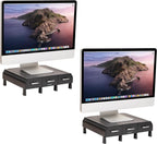 mind reader monitor stand, 3 storage drawers, desktop, main product view