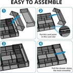 Marbrasse Expandable Desk Drawer Organizer, Mesh Drawer Organizer Tray - Image 7