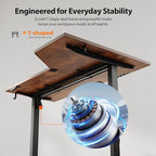 Agilestic Electric Standing Desk, L-Shaped 59 Inches Height Adjustable Desk - Image 5