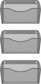 EasyPAG 3 Single Pocket Wall File Organizer, Mesh Hanging File Folder Organizer - Image 2