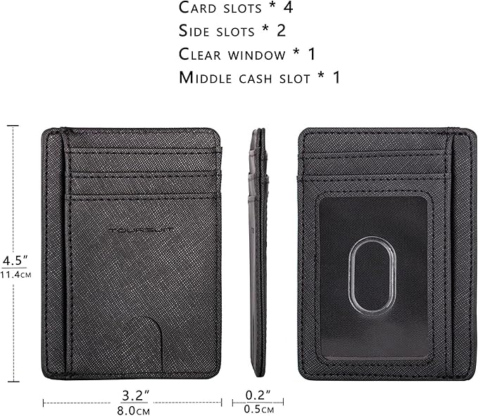 TOURSUIT Travel Minimalist Slim Front Pocket Wallet - Image 4
