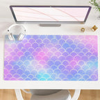 QIYI Multifunctional Office Desk Pad, Water-Resistant PU Leather Mouse Pad by QIYI